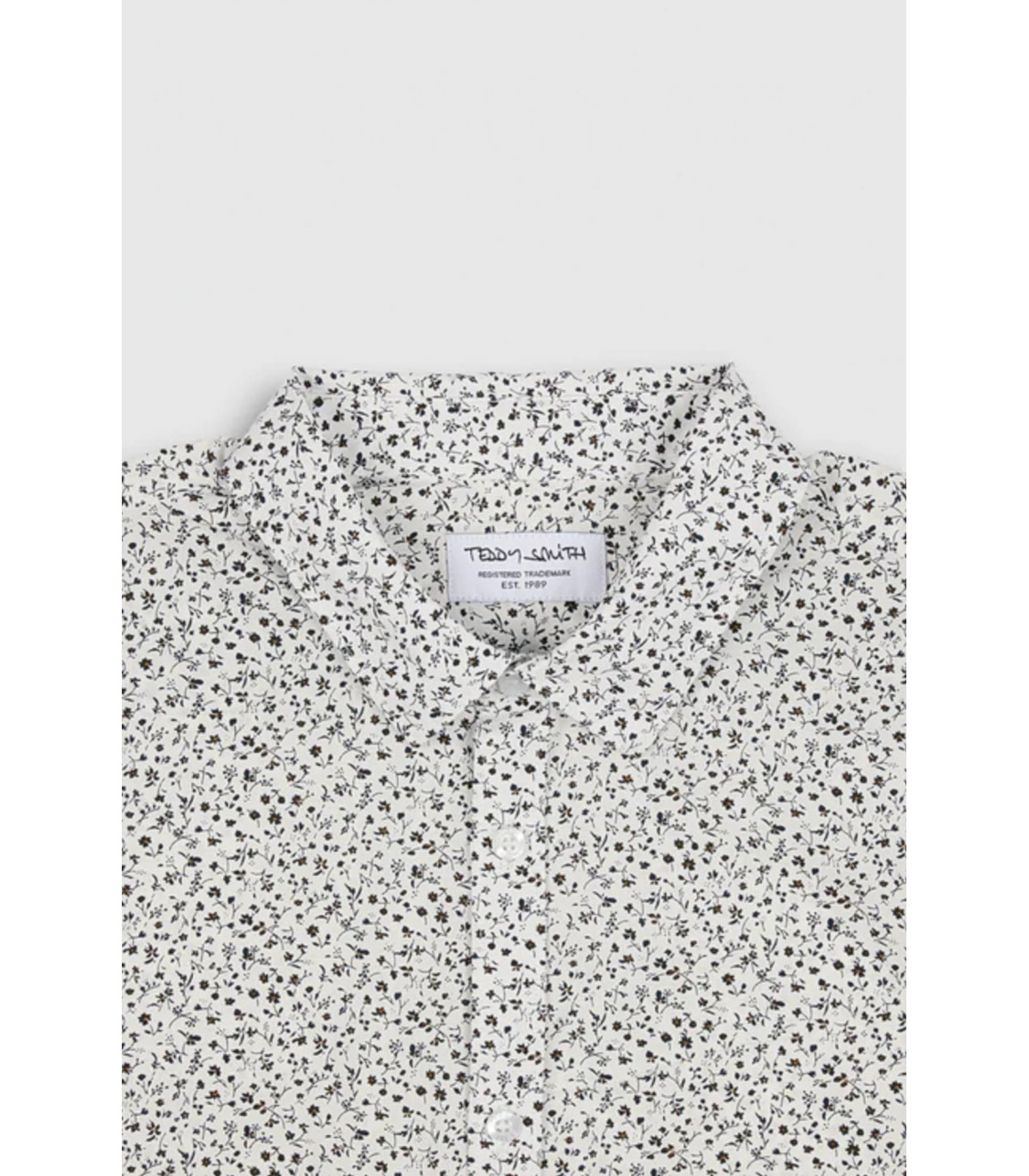 Chemise ml teddy smith 202c4blanc/fleur