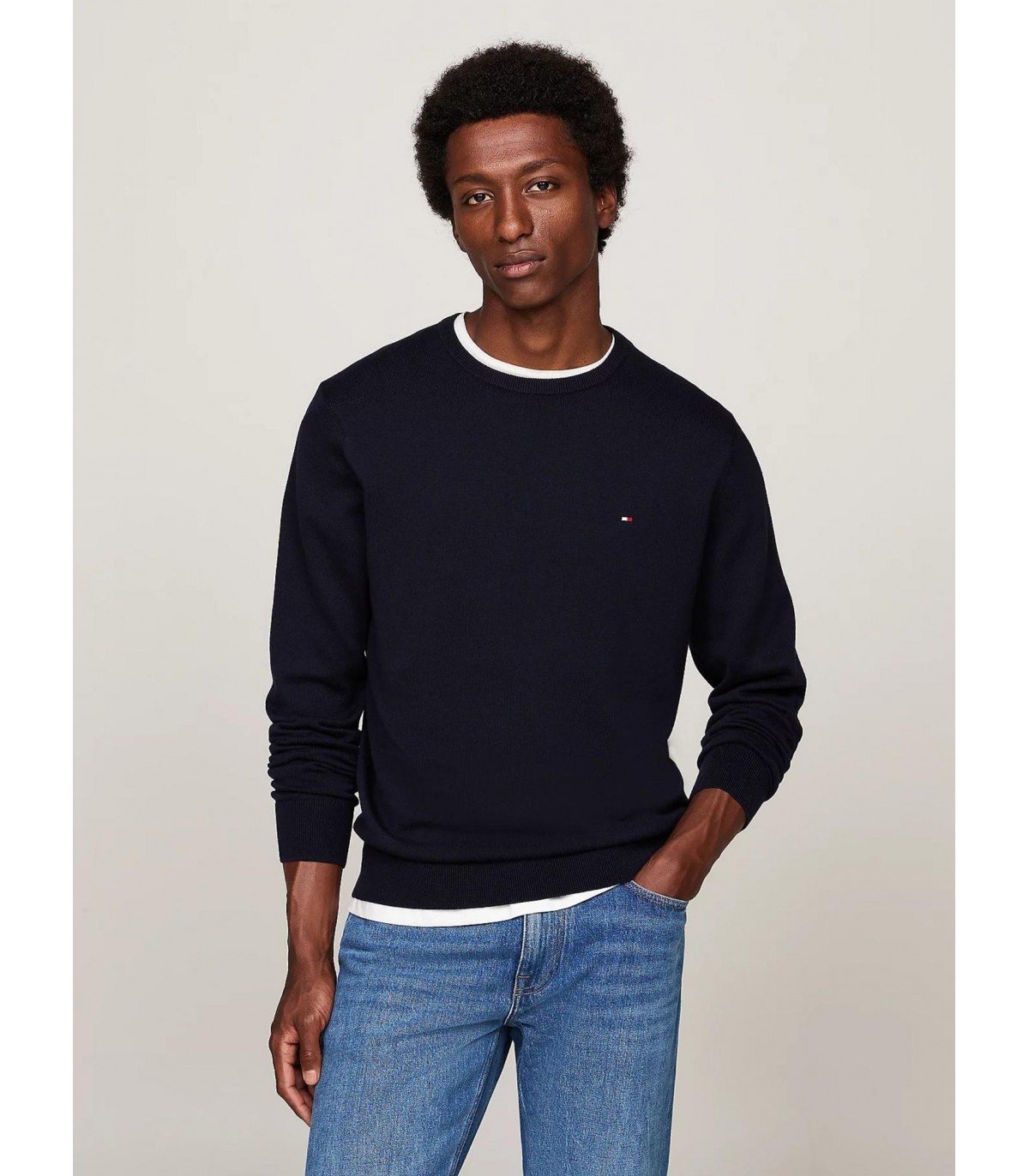Pull col rond tommy menswear dw5desertsky