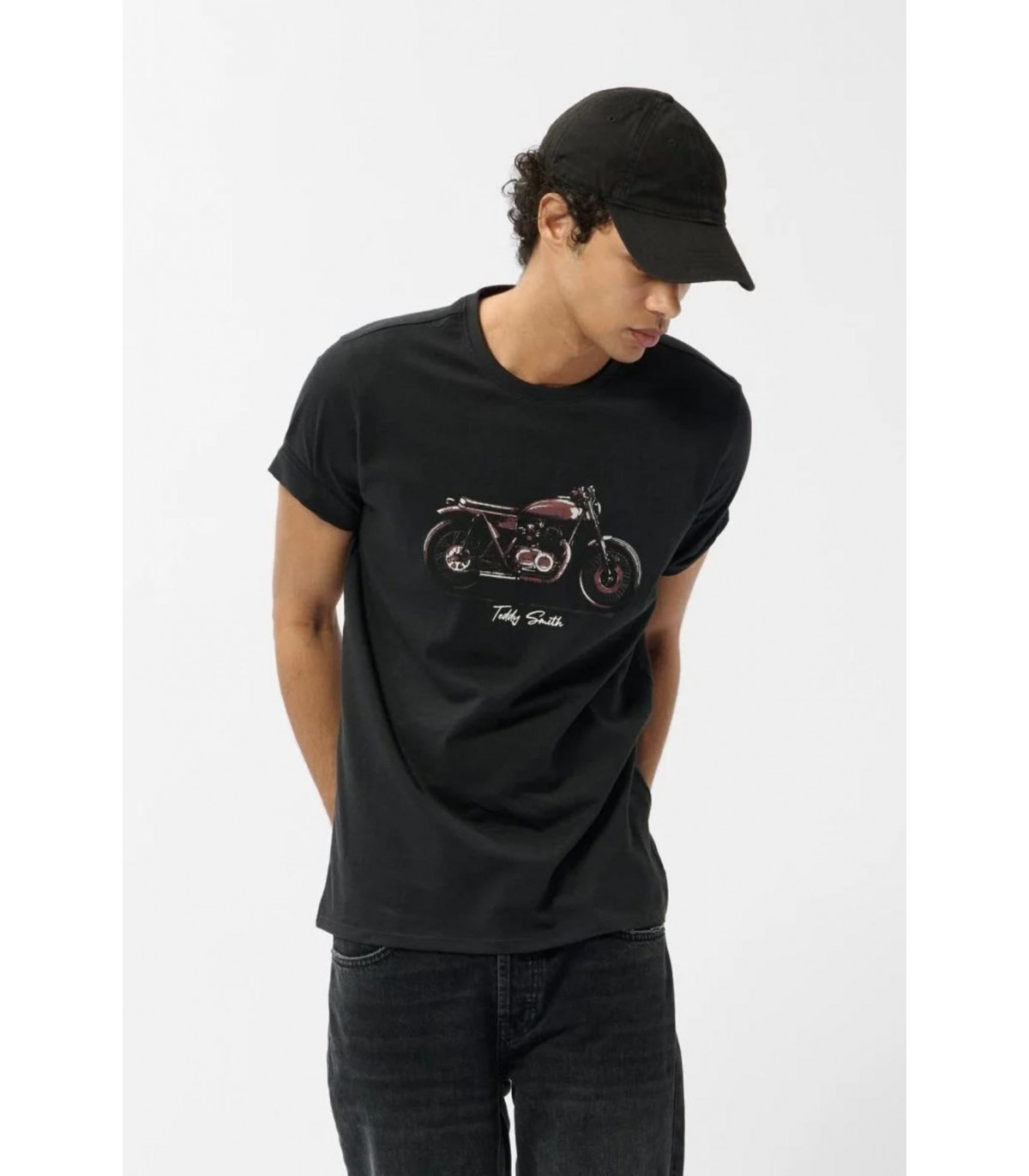 Tee shirt mc teddy smith 133acharbon
