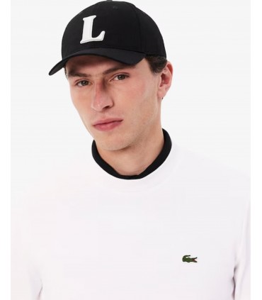 Sweat col rond lacoste 001-blanc
