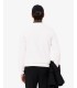 Sweat col rond lacoste 001-blanc