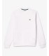 Sweat col rond lacoste 001-blanc