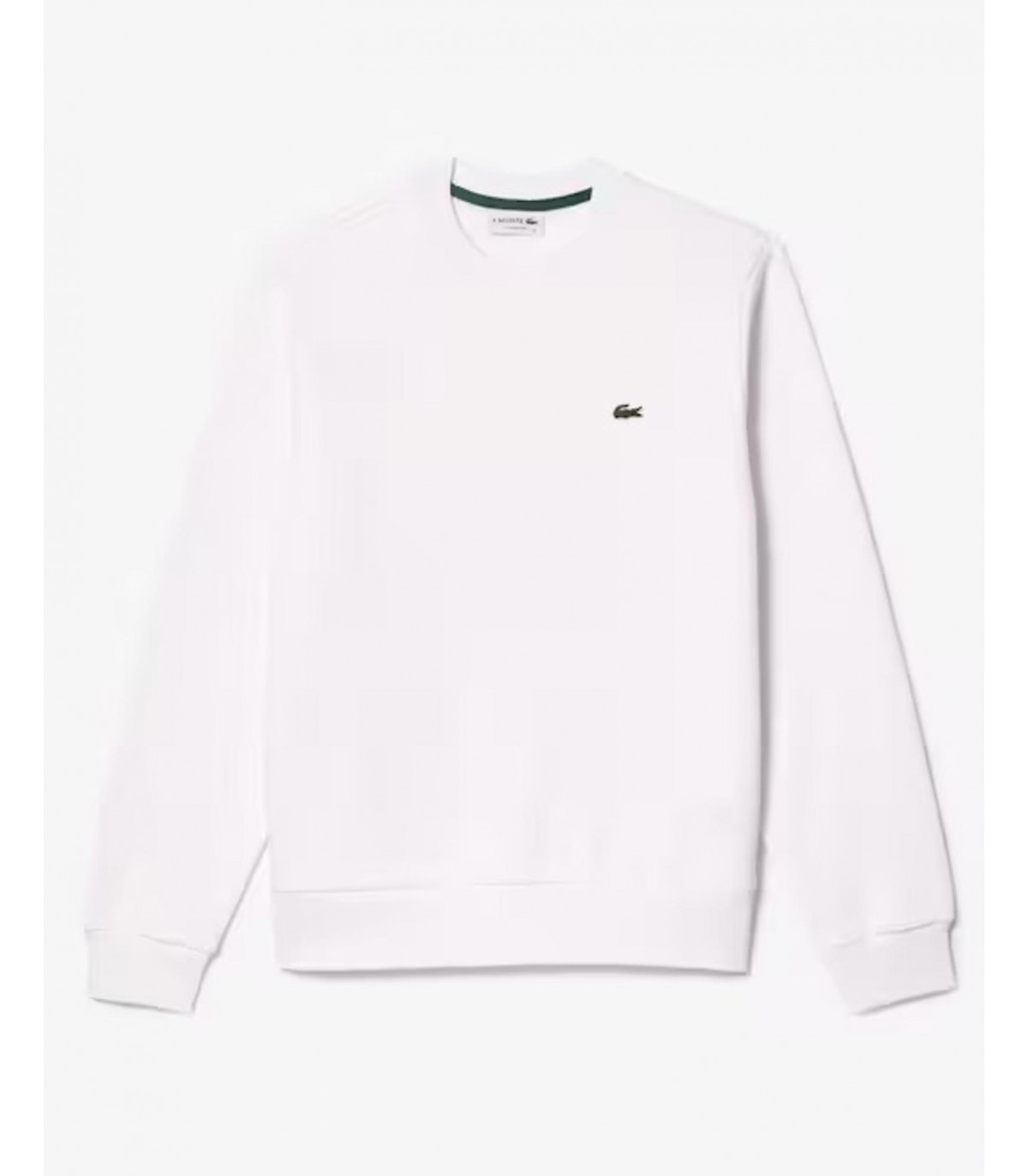 Sweat col rond lacoste 001-blanc