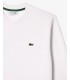 Sweat col rond lacoste 001-blanc