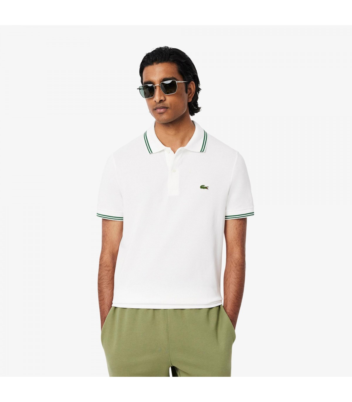 Polo mc lacoste 001blanc