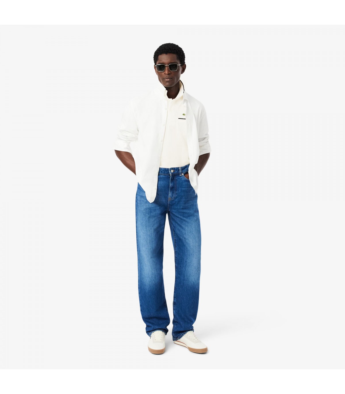 Polo mc lacoste ev0farine/marine