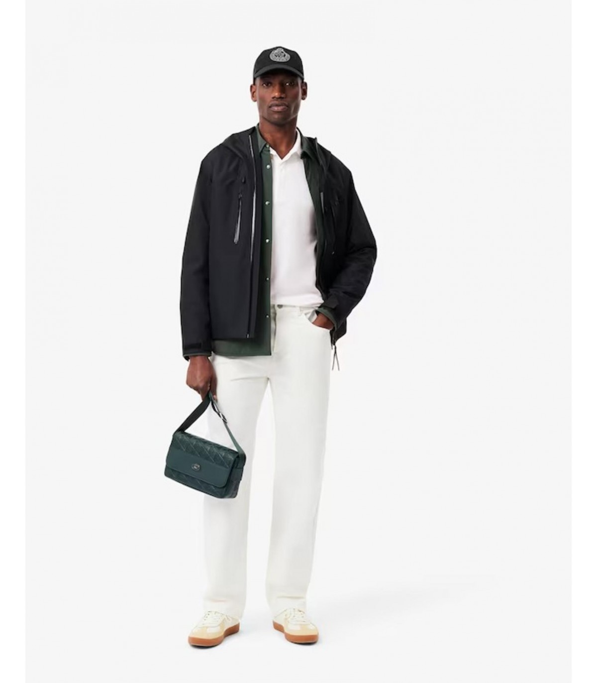 Polo ml lacoste 001blanc