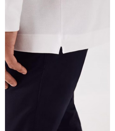 Polo ml lacoste 001blanc