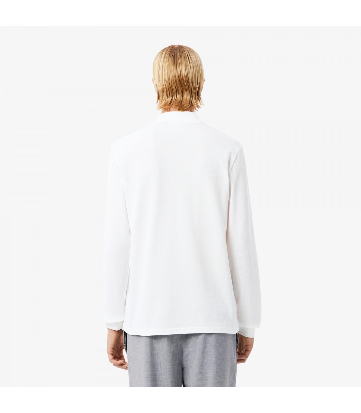 Polo ml lacoste 001blanc