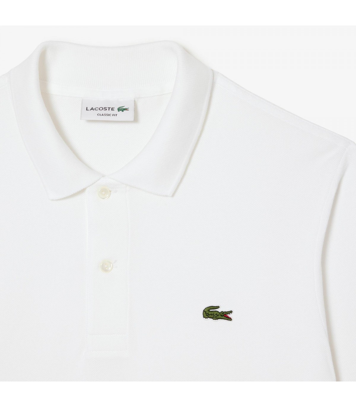 Polo ml lacoste 001blanc