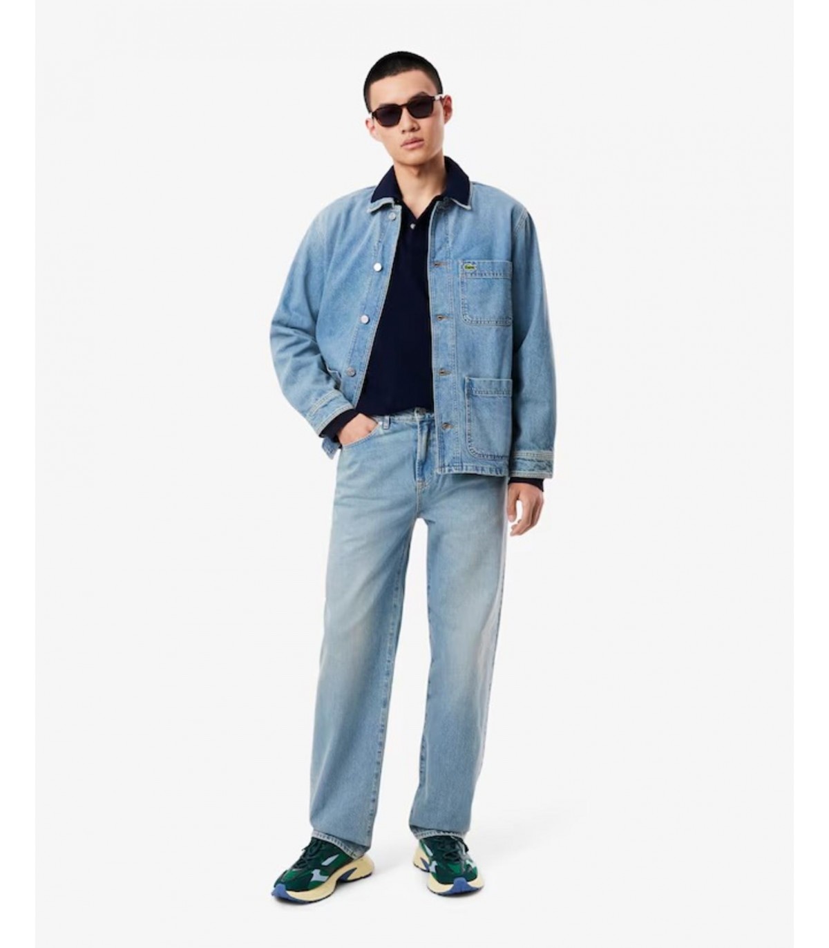 Polo ml lacoste 166marine