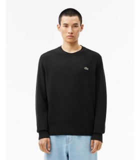Pull col rond lacoste 031-noir