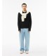 Pull col rond lacoste 031-noir