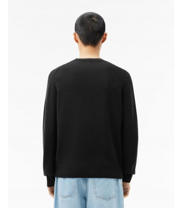 Pull col rond lacoste 031-noir