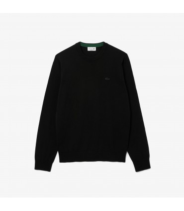 Pull col rond lacoste 031-noir