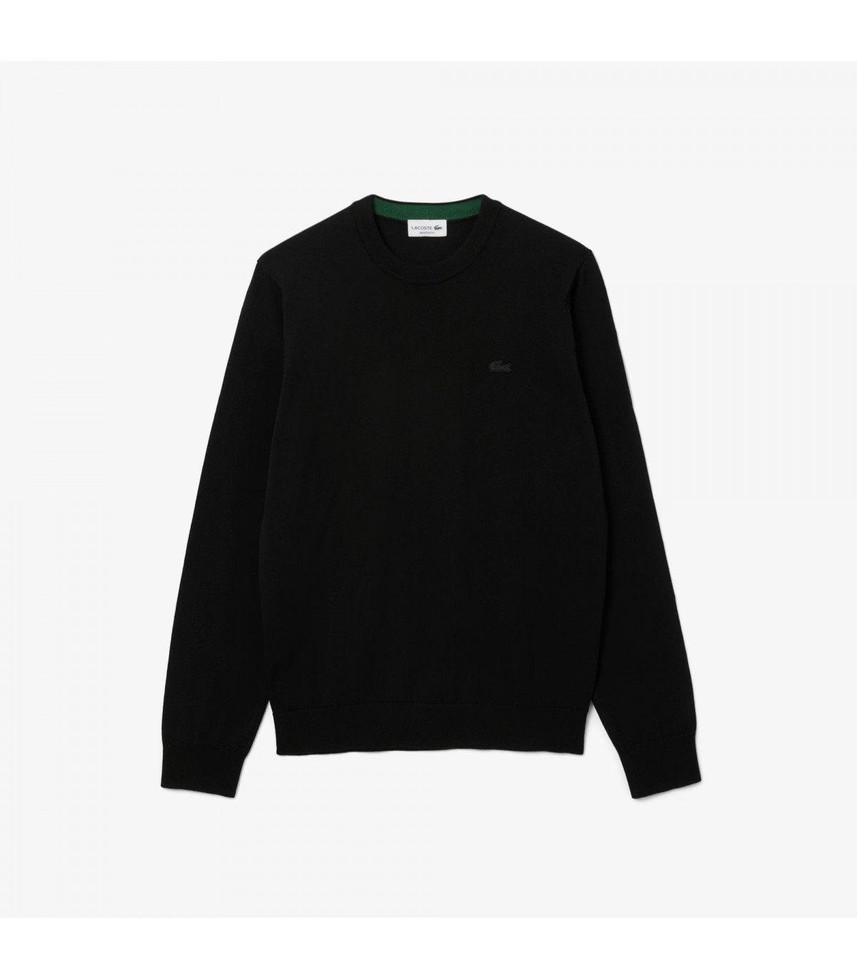 Pull col rond lacoste 031-noir