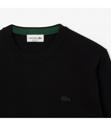 Pull col rond lacoste 031-noir