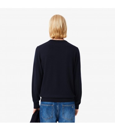 Pull col rond lacoste 166-marine