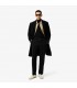 Pull col roule lacoste 031-noir