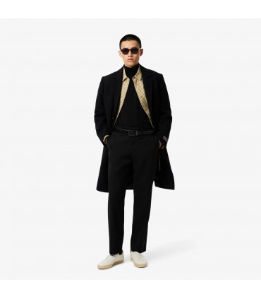 Pull col roule lacoste 031-noir