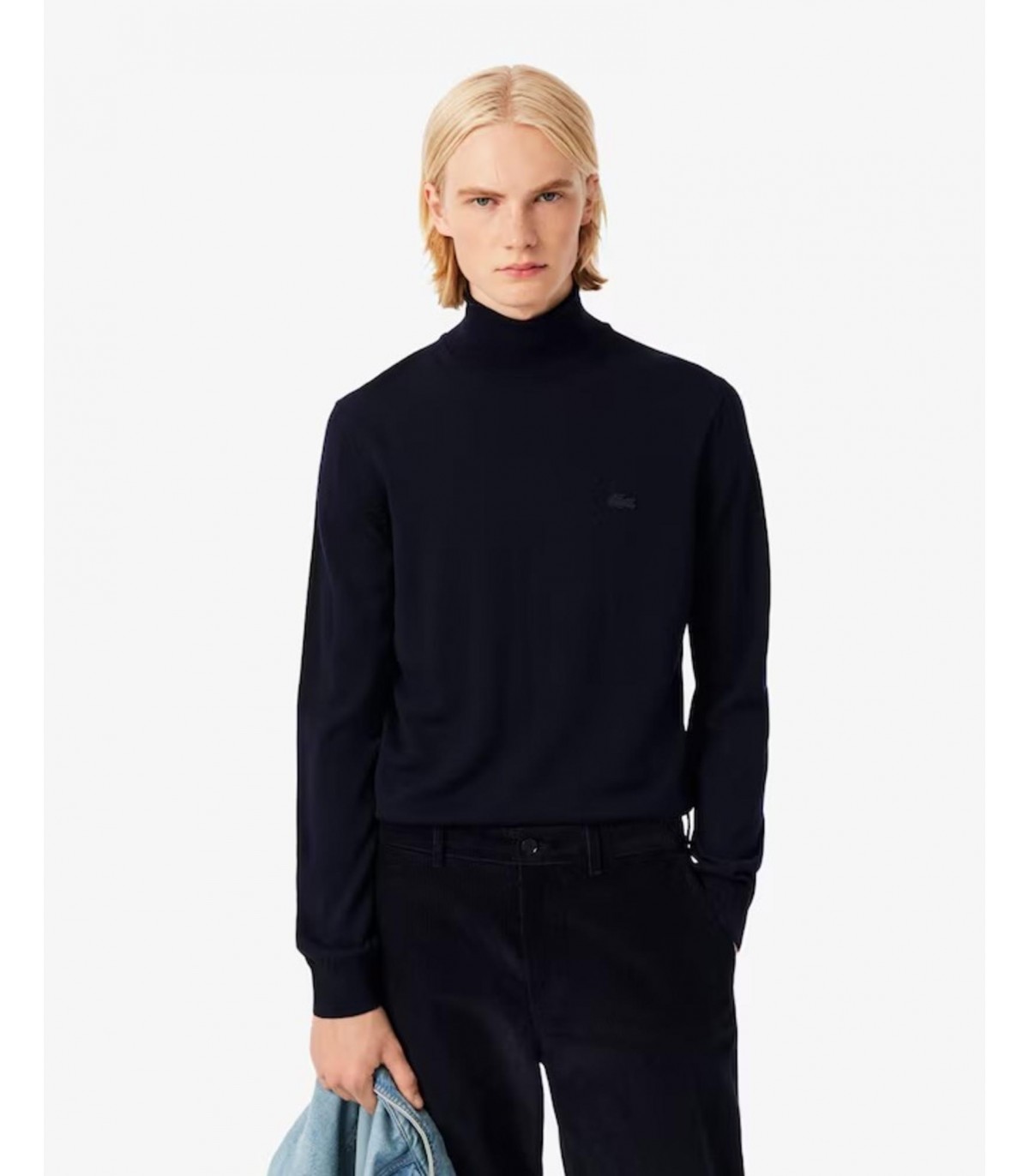 Pull col roule lacoste 166-marine