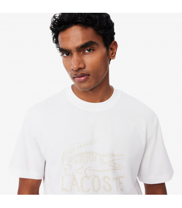Tee shirt mc lacoste 001-blanc