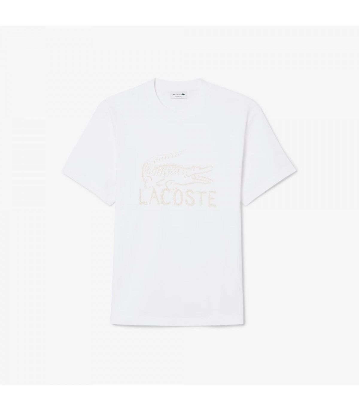 Tee shirt mc lacoste 001-blanc