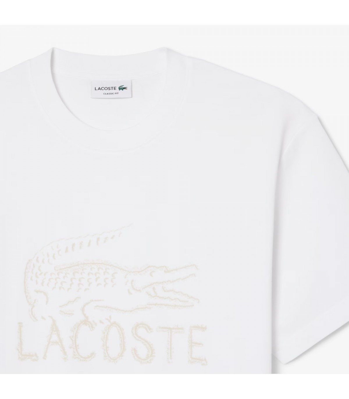 Tee shirt mc lacoste 001-blanc