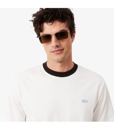 Tee shirt mc lacoste 70v-farine