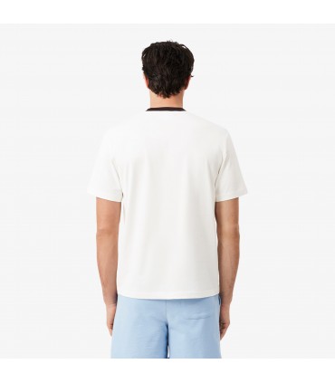 Tee shirt mc lacoste 70v-farine