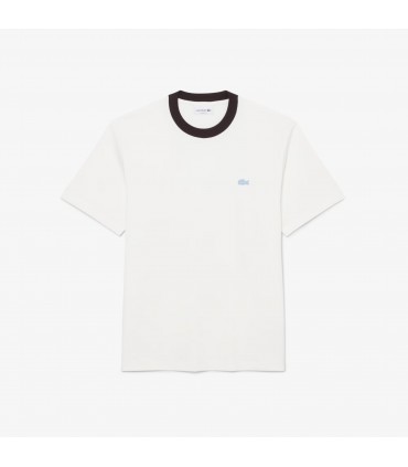 Tee shirt mc lacoste 70v-farine