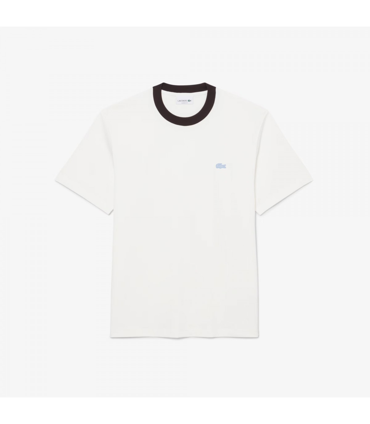 Tee shirt mc lacoste 70v-farine