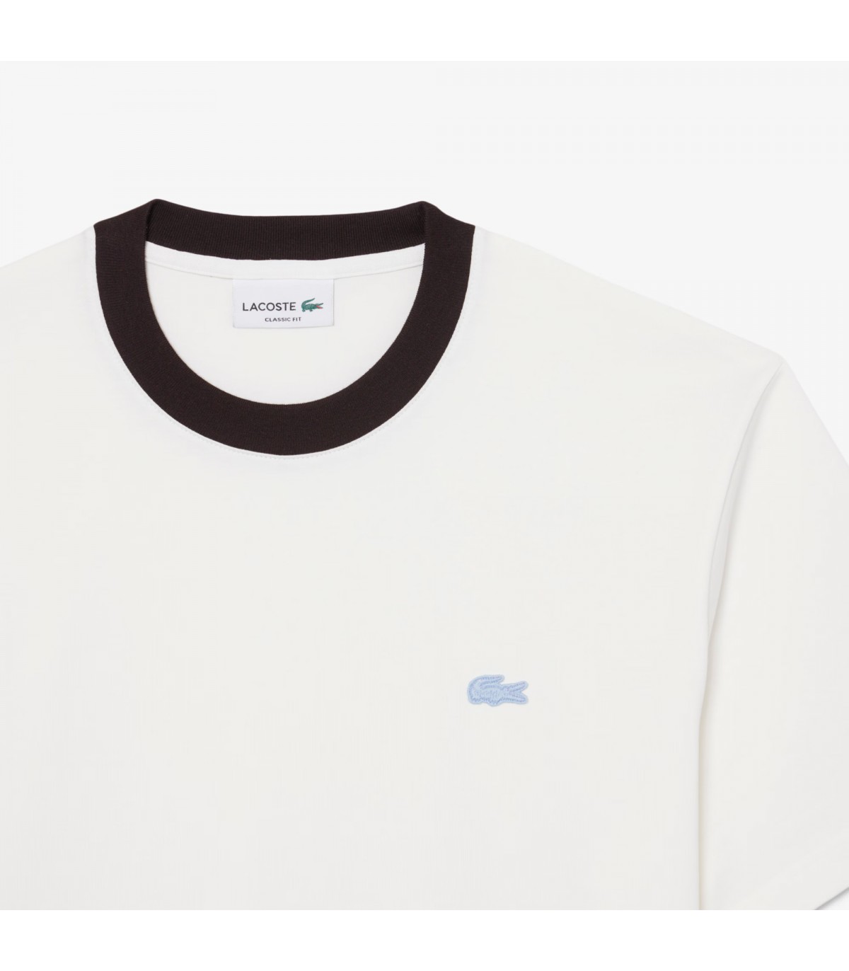 Tee shirt mc lacoste 70v-farine