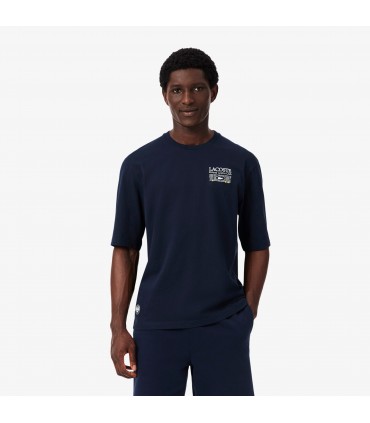 Tee shirt mc lacoste 166-marine