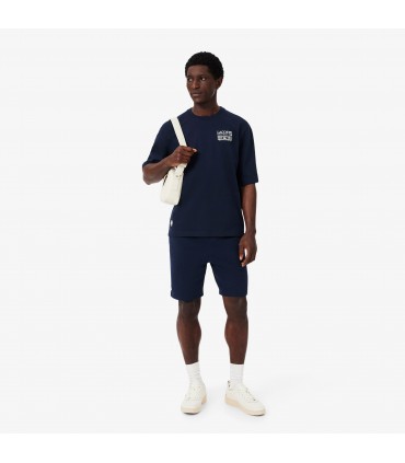 Tee shirt mc lacoste 166-marine