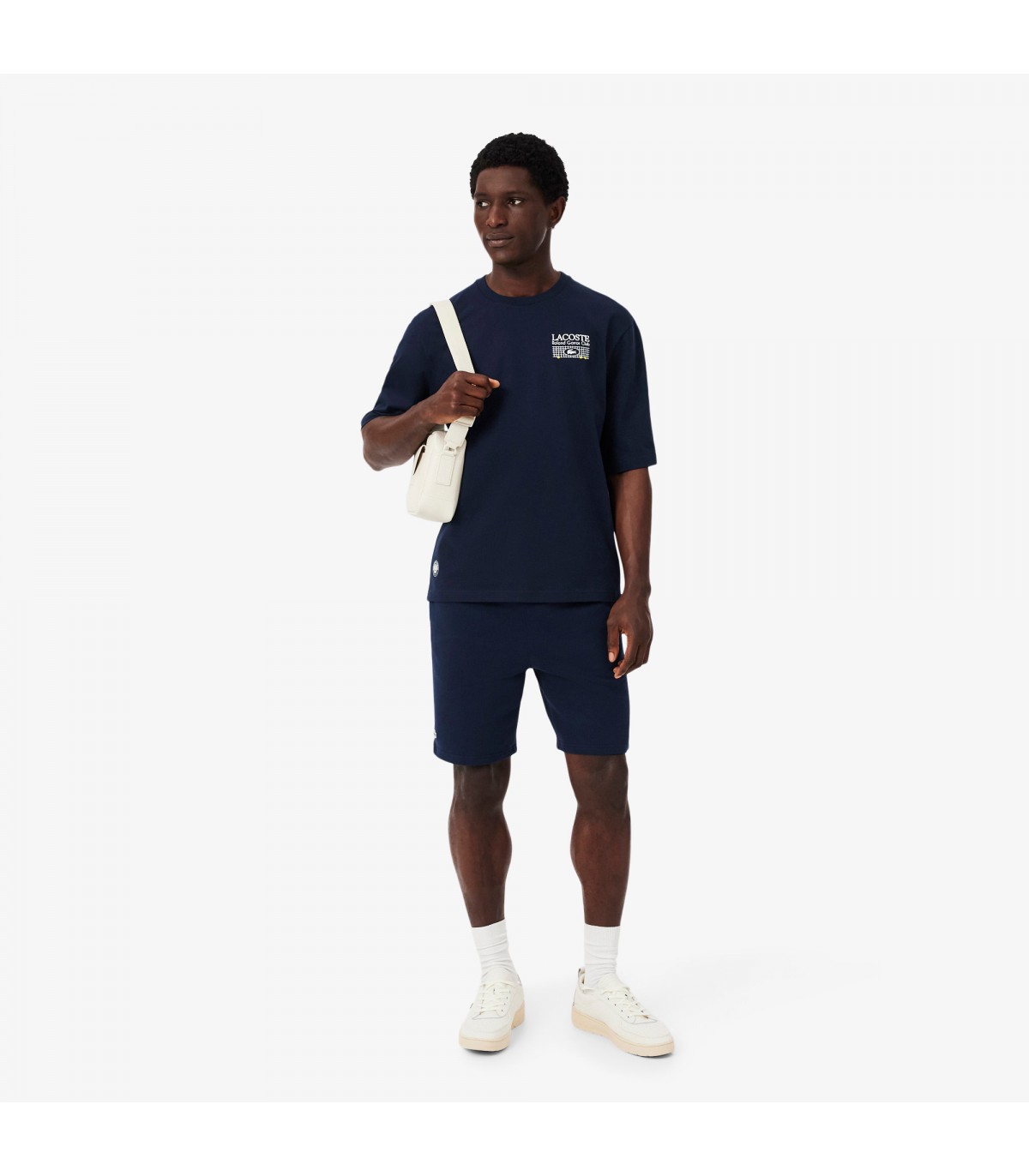 Tee shirt mc lacoste 166-marine