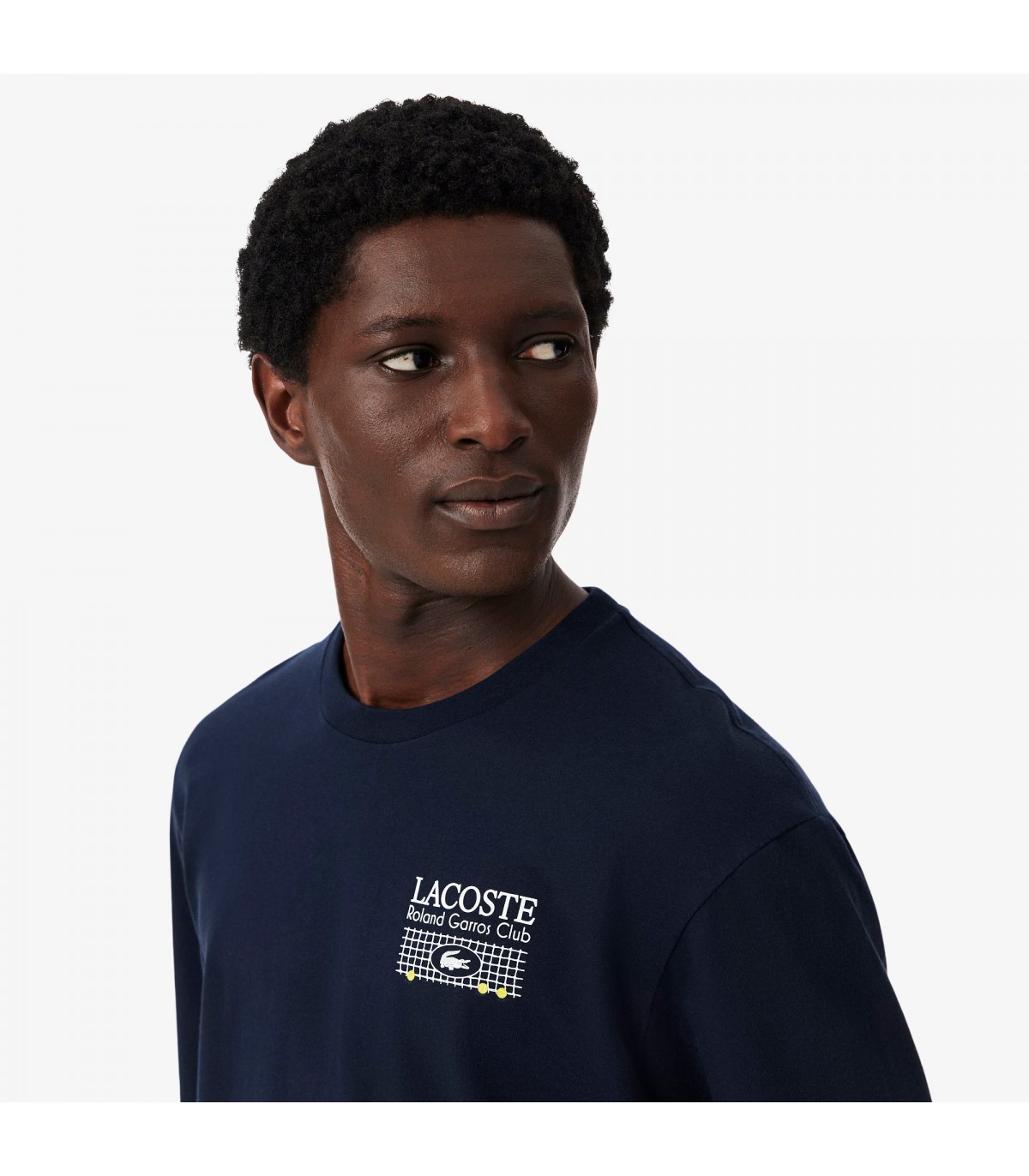 Tee shirt mc lacoste 166-marine