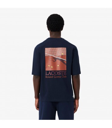 Tee shirt mc lacoste 166-marine
