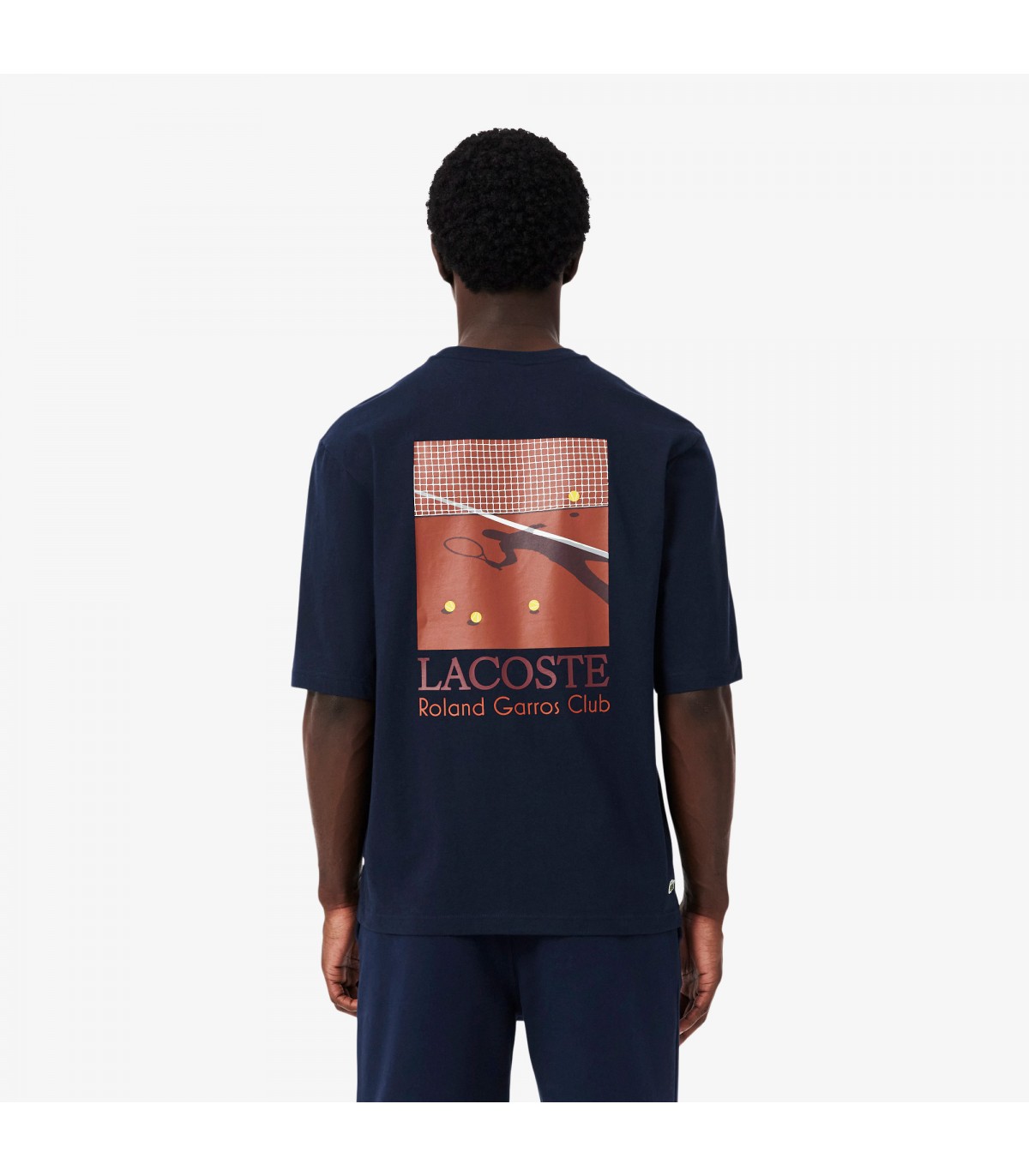 Tee shirt mc lacoste 166-marine