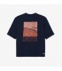 Tee shirt mc lacoste 166-marine