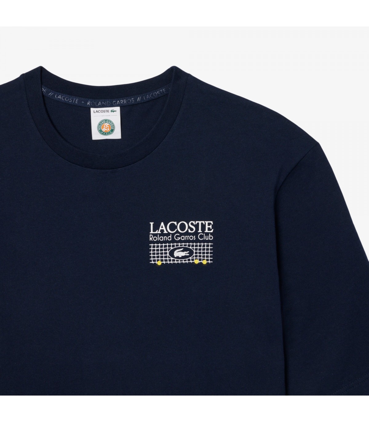 Tee shirt mc lacoste 166-marine