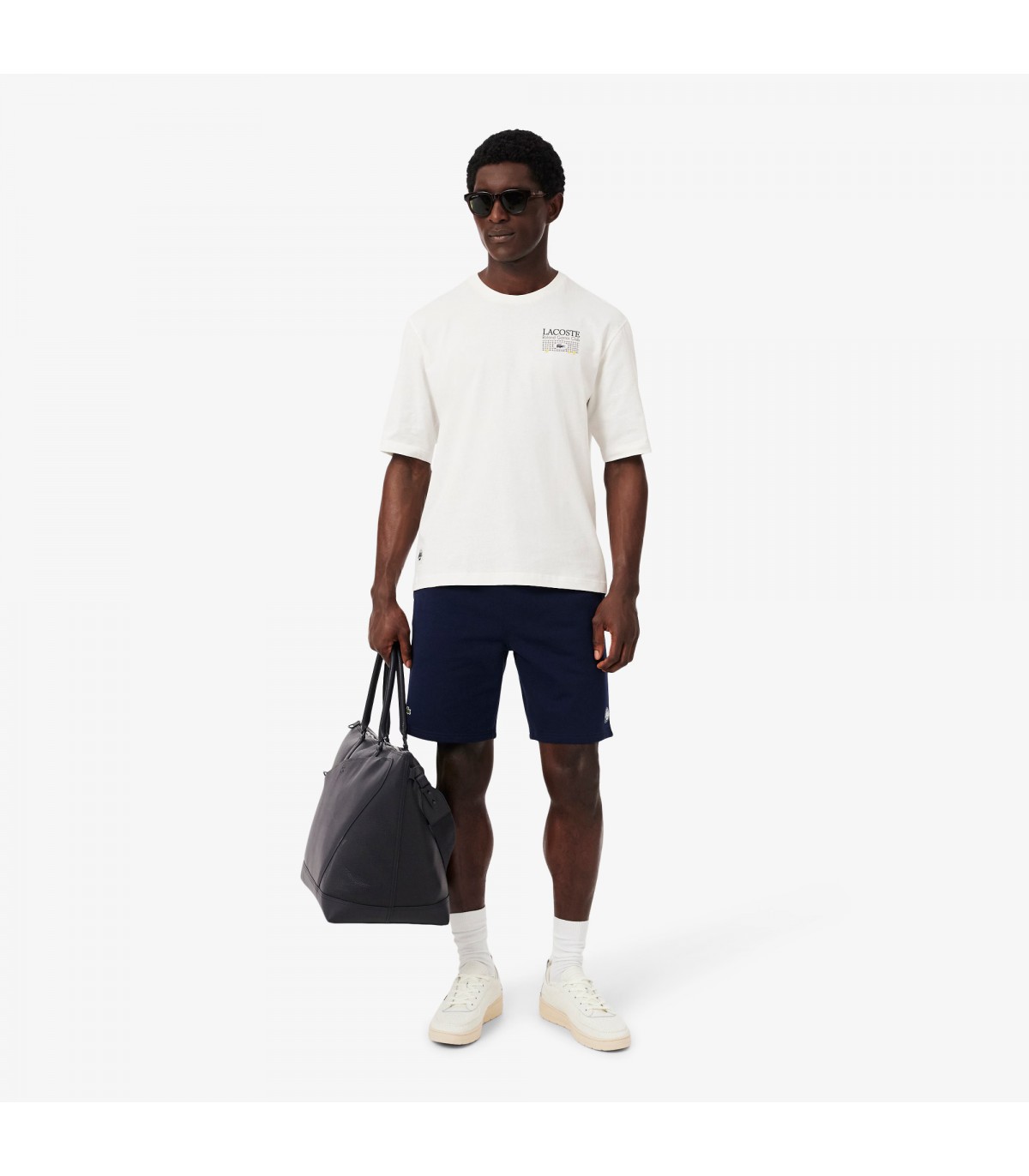 Tee shirt mc lacoste 70v-farine