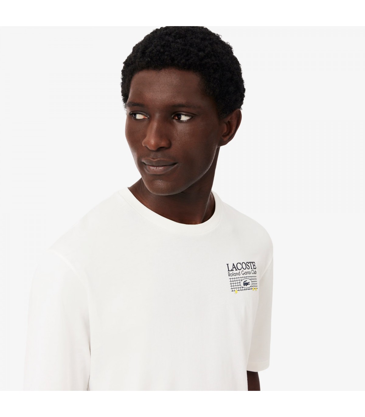 Tee shirt mc lacoste 70v-farine