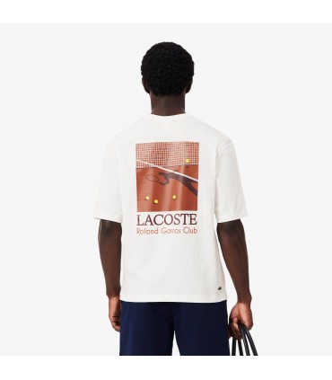 Tee shirt mc lacoste 70v-farine