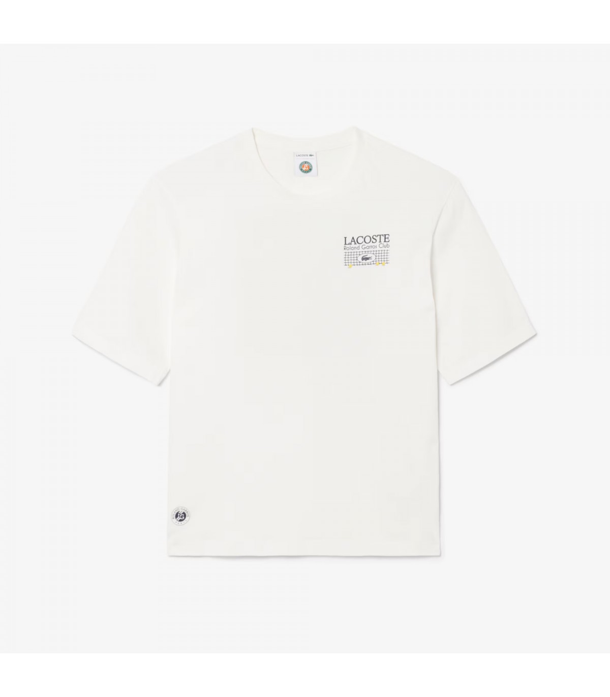 Tee shirt mc lacoste 70v-farine
