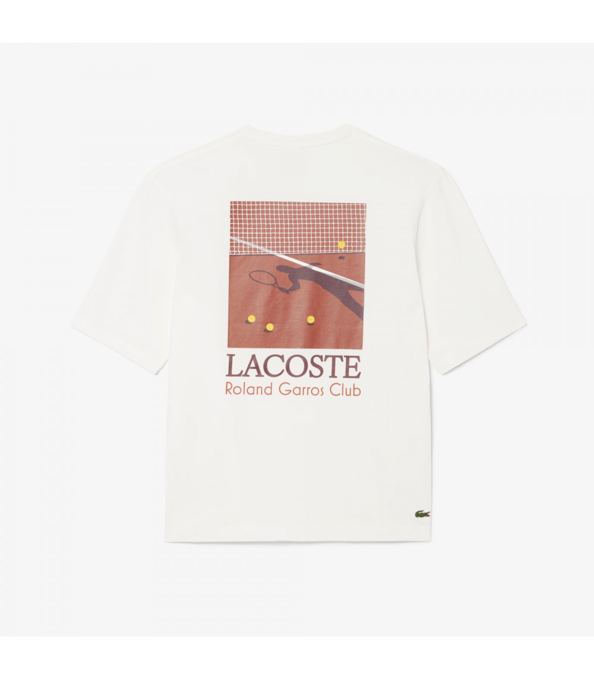 Tee shirt mc lacoste 70v-farine