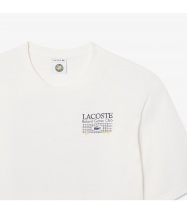 Tee shirt mc lacoste 70v-farine
