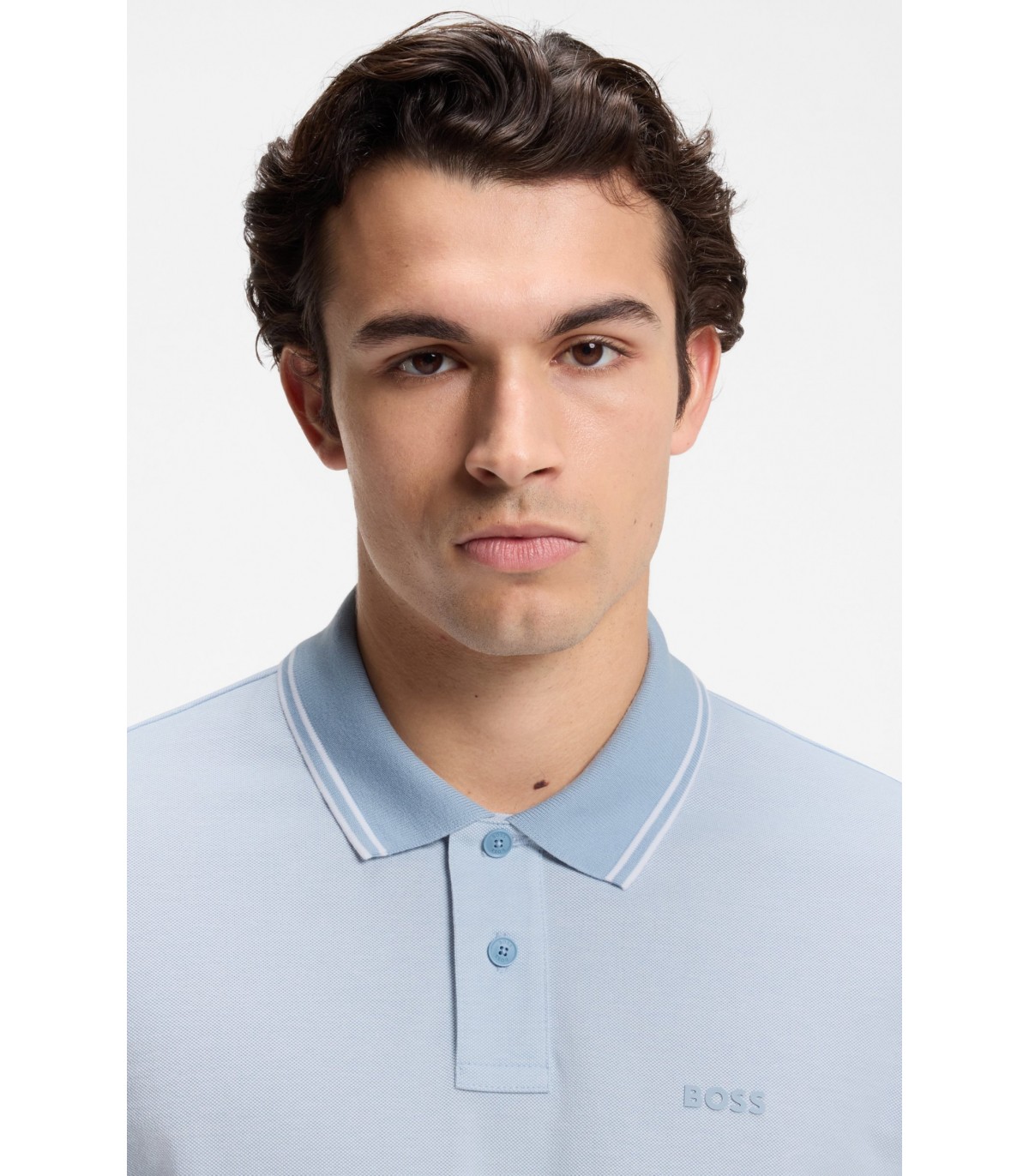 Polo mc boss orange 458light/pastelblue