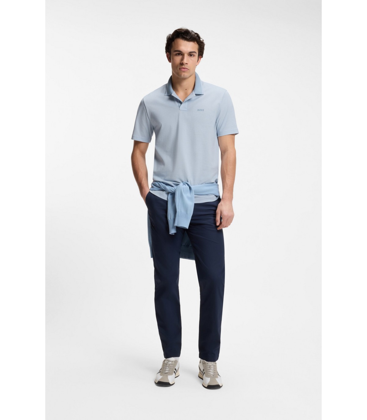 Polo mc boss orange 458light/pastelblue