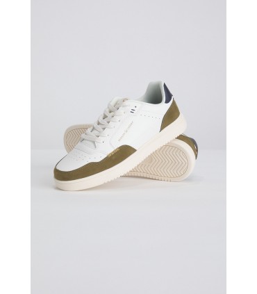 Baskets benson & cherry blanc/kaki